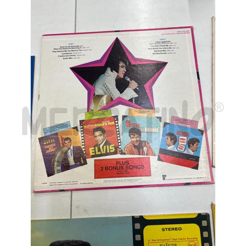 LP VINILE ELVIS  SINGS HITS FROM HIS MOVIES | Mercatino dell'Usato Teramo 2