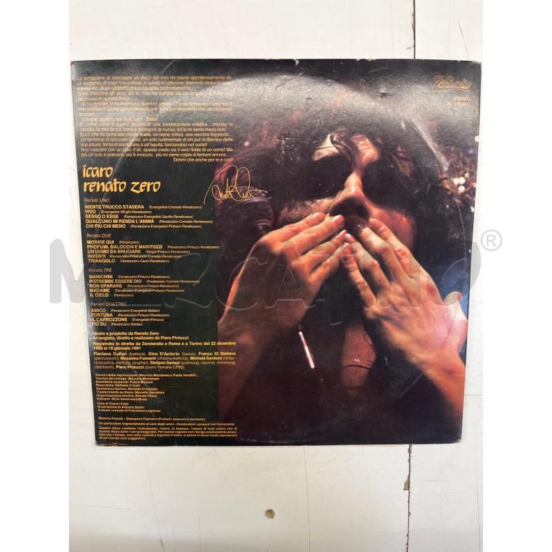 LP VINILE ICARO RENATO ZERO PL 31580  | Mercatino dell'Usato Teramo 2