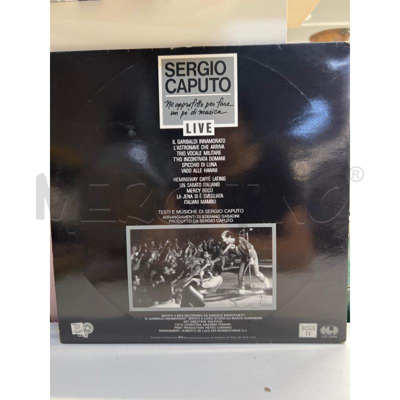 LP VINILE SERGIO CAPUTO LIVE NE APPROFITTO PER FARE UN PO DI MUSICA | Mercatino dell'Usato Teramo 2