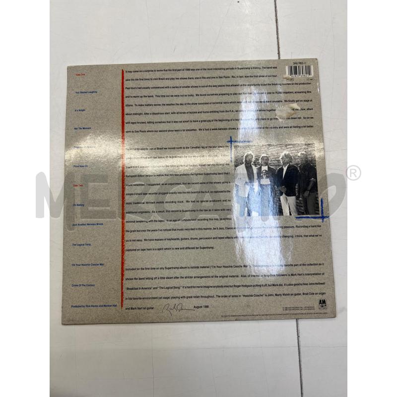 LP VINILE SUPERTRAMP LIVE 1988 | Mercatino dell'Usato Teramo 2