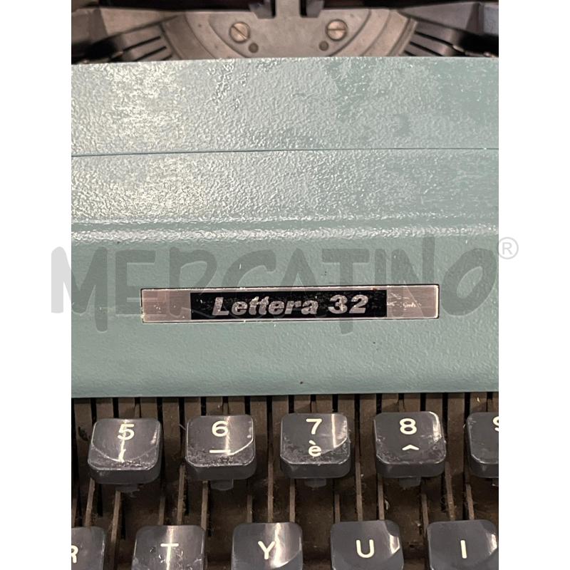MACCHINA DA SCRIVERE OLIVETTI LETTERA 32 AZZURRA | Mercatino dell'Usato Teramo 3