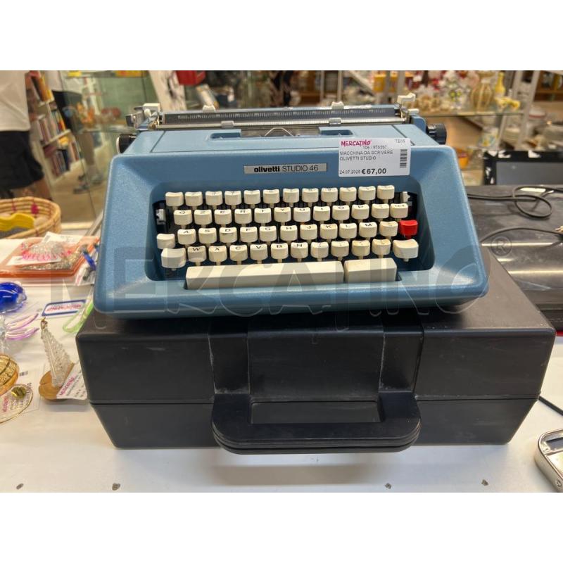 MACCHINA DA SCRIVERE OLIVETTI STUDIO 46 AZZURRA | Mercatino dell'Usato Teramo 1