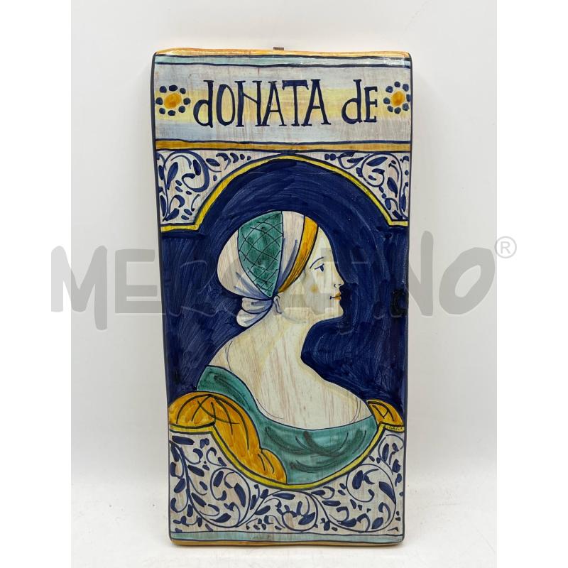 MAIOLICA CASTELLI VOLTO DONNA DONATA DE STILE ORSINI COLONNA | Mercatino dell'Usato Teramo 1