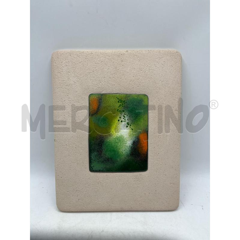 MAIOLICA CERAMICA QUADRO ASTRATTO CENTRO AVE LOPPIANO 26X20CM | Mercatino dell'Usato Teramo 1