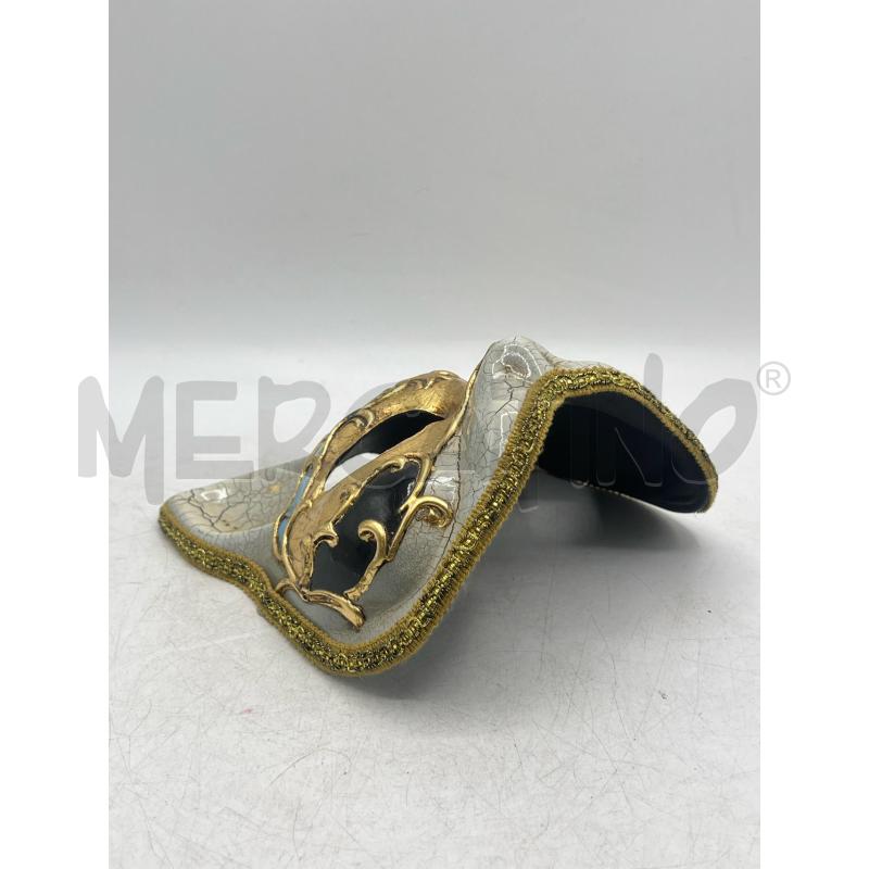 MASCHERA VENEZIANA FACCIA GATTO DIPINTA DORATA  | Mercatino dell'Usato Teramo 2
