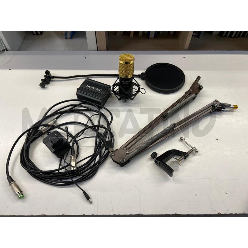 MICROFONO PROFESSIONALE NEEWER + TRASFORMATORE CAVI ACCESSORI E SUPPORTO | Mercatino dell'Usato Teramo 1