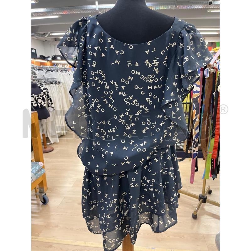MINI ABITO CAMOMILLA BLU NOTTE LETTERE BEIGE BALZE MANICHE | Mercatino dell'Usato Teramo 2