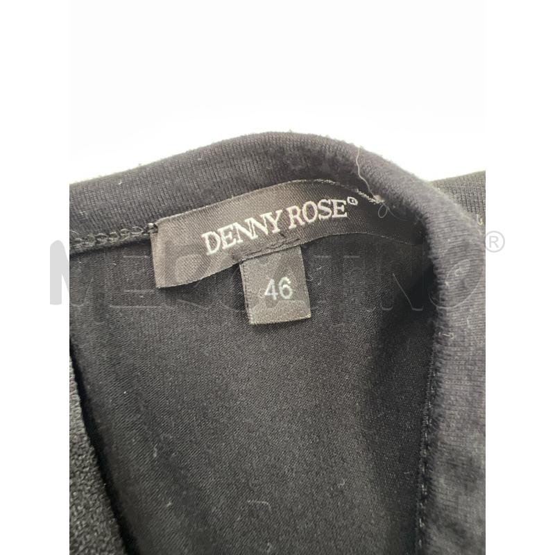 MINI ABITO DENNY ROSE NERA STRASSS FIORI SCOLLO AMERICANA | Mercatino dell'Usato Teramo 3