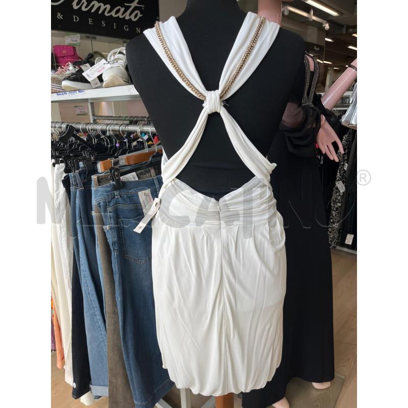 MINI ABITO ELISABETTA FRANCHI BIANCO SCOLLO CATENA DORATA  | Mercatino dell'Usato Teramo 2
