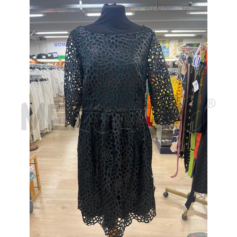 MINI ABITO HOSS NERO BASE VERDE SOPRA INTAGLIATO NERO MANICA 3/4 | Mercatino dell'Usato Teramo 1