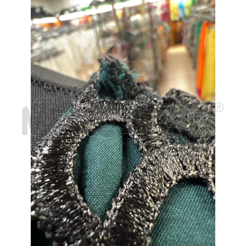 MINI ABITO HOSS NERO BASE VERDE SOPRA INTAGLIATO NERO MANICA 3/4 | Mercatino dell'Usato Teramo 3