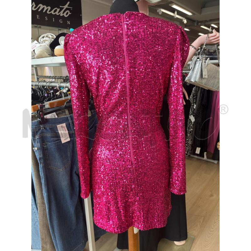 MINI ABITO NENETTE PAILLETTE FUCSIA BALZA LATERALE | Mercatino dell'Usato Teramo 2