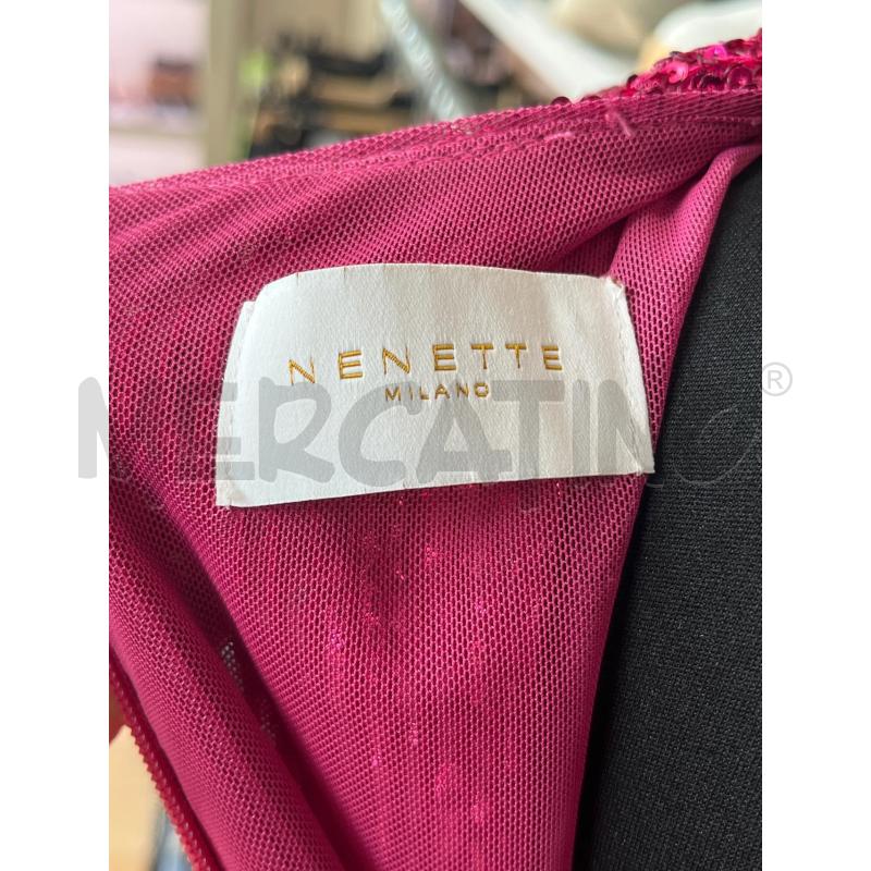 MINI ABITO NENETTE PAILLETTE FUCSIA BALZA LATERALE | Mercatino dell'Usato Teramo 3