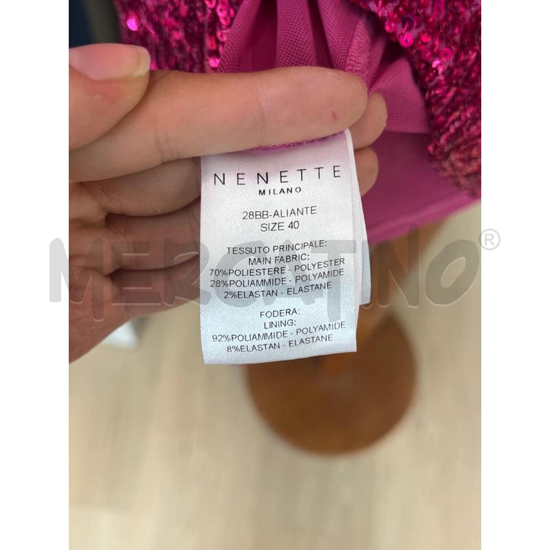 MINI ABITO NENETTE PAILLETTE FUCSIA BALZA LATERALE | Mercatino dell'Usato Teramo 4