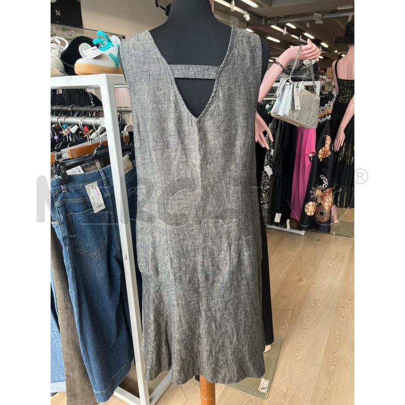 MINI ABITO OPUS GRIGIO PUNTINATO DI LINO SPALLA LARGA | Mercatino dell'Usato Teramo 2