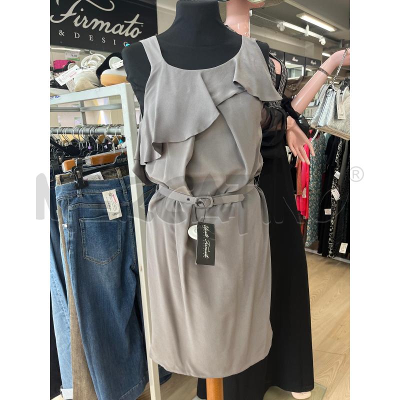 MINI ABITO PINKO GRIGIO SCURO SPALLA LARGA CINTA IN VITA | Mercatino dell'Usato Teramo 1