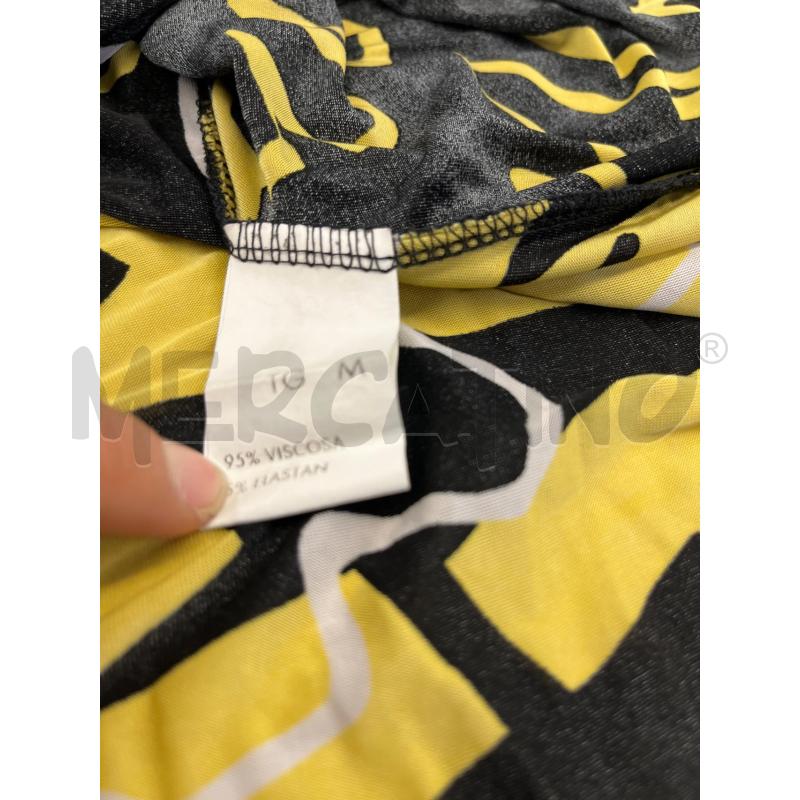 MINI ABITO SANDRO FERRONE NERO FANTASIA FIORI GIALLI  | Mercatino dell'Usato Teramo 5
