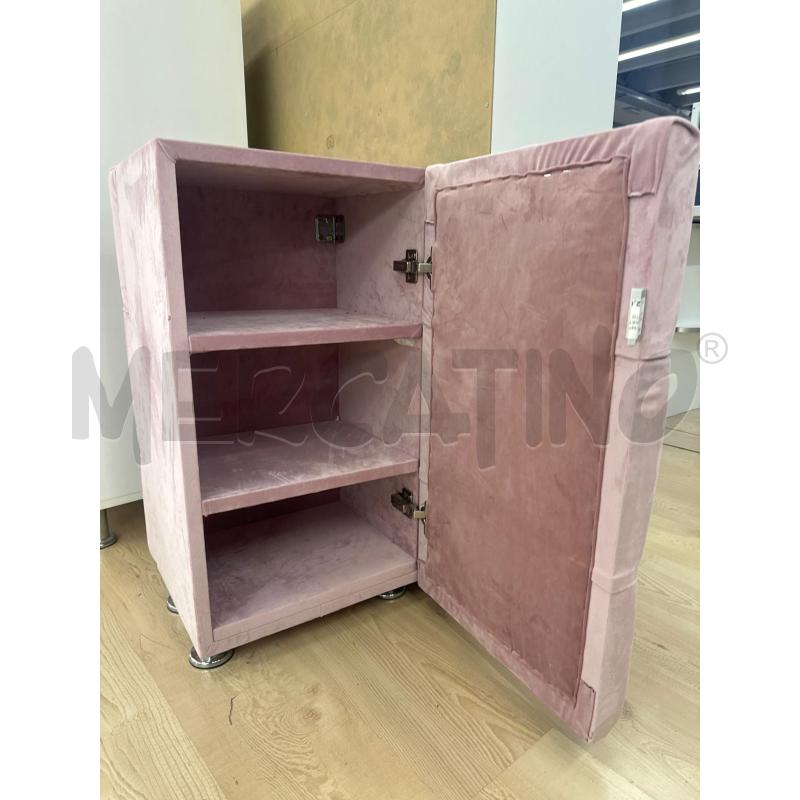 MOBILETTO CABINET DA LAVORO FODERATO TESSUTO ROSA CON STRASS | Mercatino dell'Usato Teramo 3