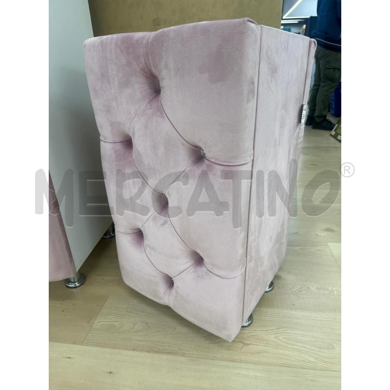 MOBILETTO CABINET DA LAVORO FODERATO TESSUTO ROSA CON STRASS | Mercatino dell'Usato Teramo 4