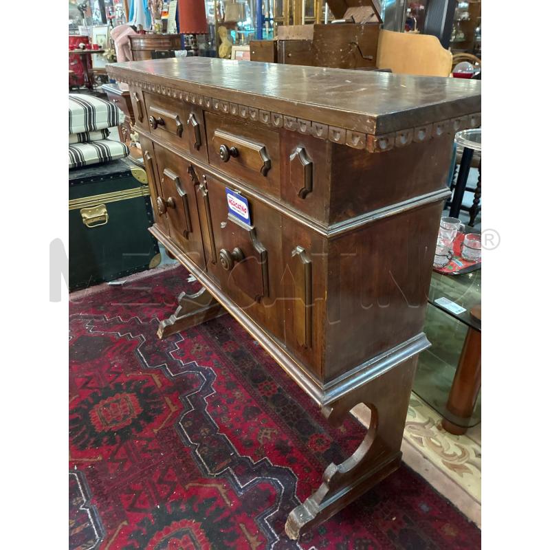 MOBILETTO EPOCA IN LEGNO 2 SP 2 CASS STILE LOMBARDO | Mercatino dell'Usato Teramo 3