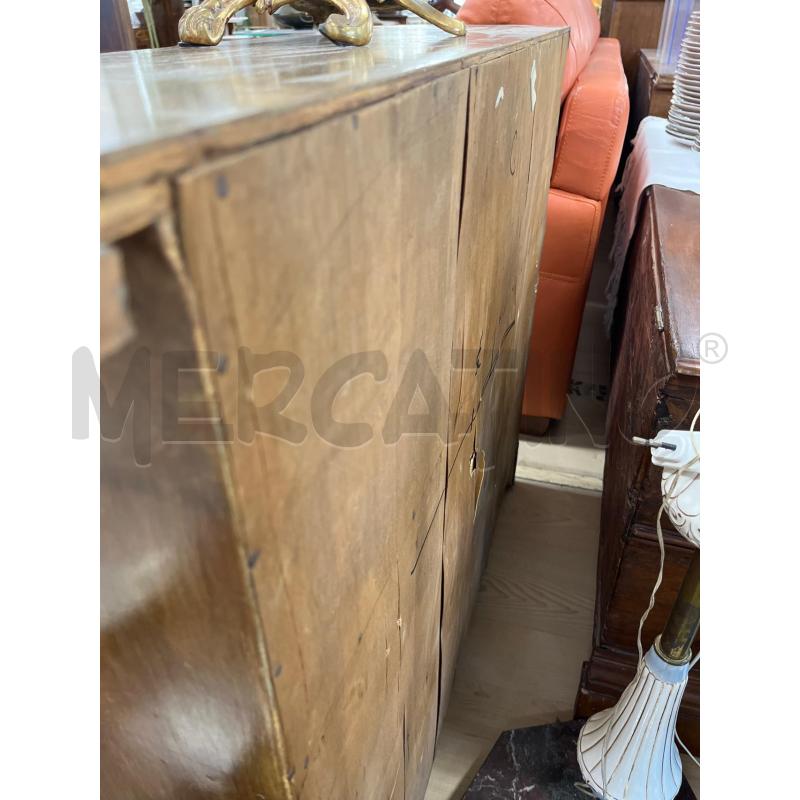 MOBILETTO LEGNO ANTICO 2 ANTE BASSO INTARSIATO | Mercatino dell'Usato Teramo 2