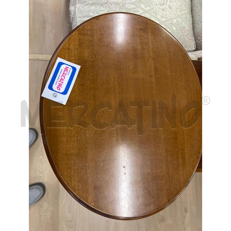 MOBILETTO LEGNO OVALE CON CASSETTINI C NOCE PIEDI SCIABOLA | Mercatino dell'Usato Teramo 4