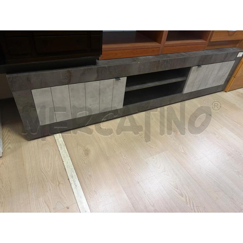 MOBILE BASE TV GRIGIO NERO MODERNO | Mercatino dell'Usato Teramo 1