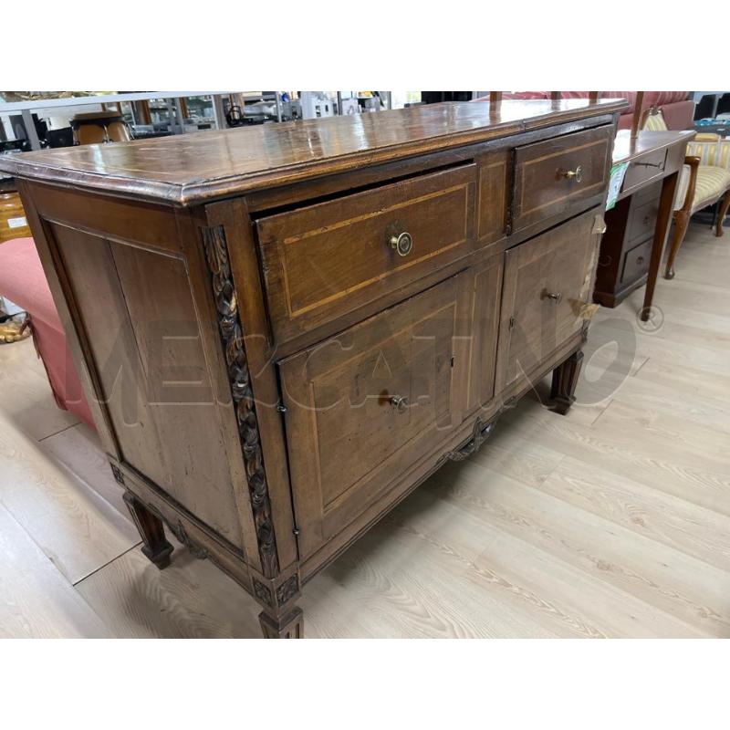 MOBILE SERVANTE 2 CASSETTI 2 SPORTELLI FATTO IN LEGNO SETTECENTESCO .- PRODUZIONE CEREA | Mercatino dell'Usato Teramo 1