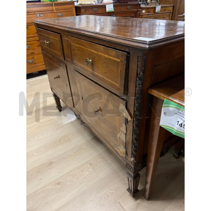 MOBILE SERVANTE 2 CASSETTI 2 SPORTELLI FATTO IN LEGNO SETTECENTESCO .- PRODUZIONE CEREA | Mercatino dell'Usato Teramo 2