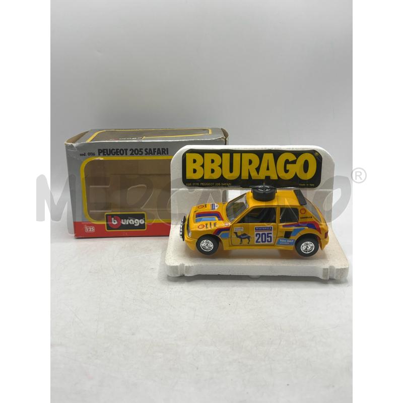 MODELLINO AUTO BURAGO PEUGEOT 205 SAFARI 1.25 ITALY  | Mercatino dell'Usato Teramo 1