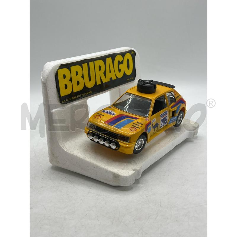 MODELLINO AUTO BURAGO PEUGEOT 205 SAFARI 1.25 ITALY  | Mercatino dell'Usato Teramo 2
