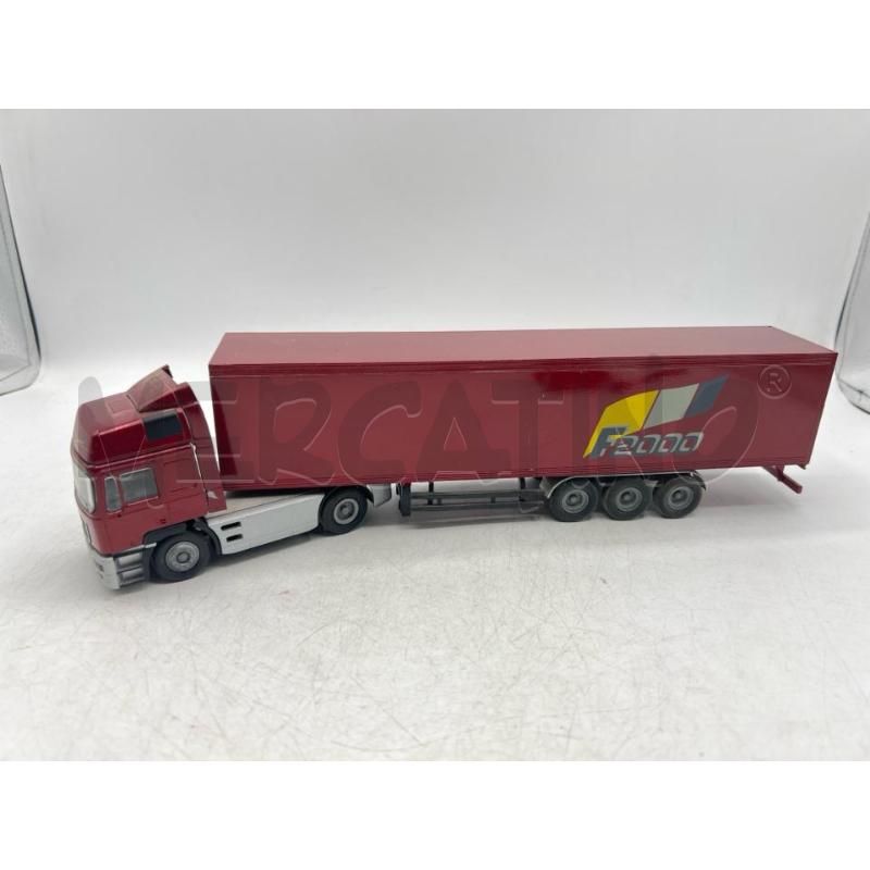 MODELLINO TIR AUTOARTICOLATO CAMION CONRAD MAN F2000 GERMANY ROSSO | Mercatino dell'Usato Teramo 1