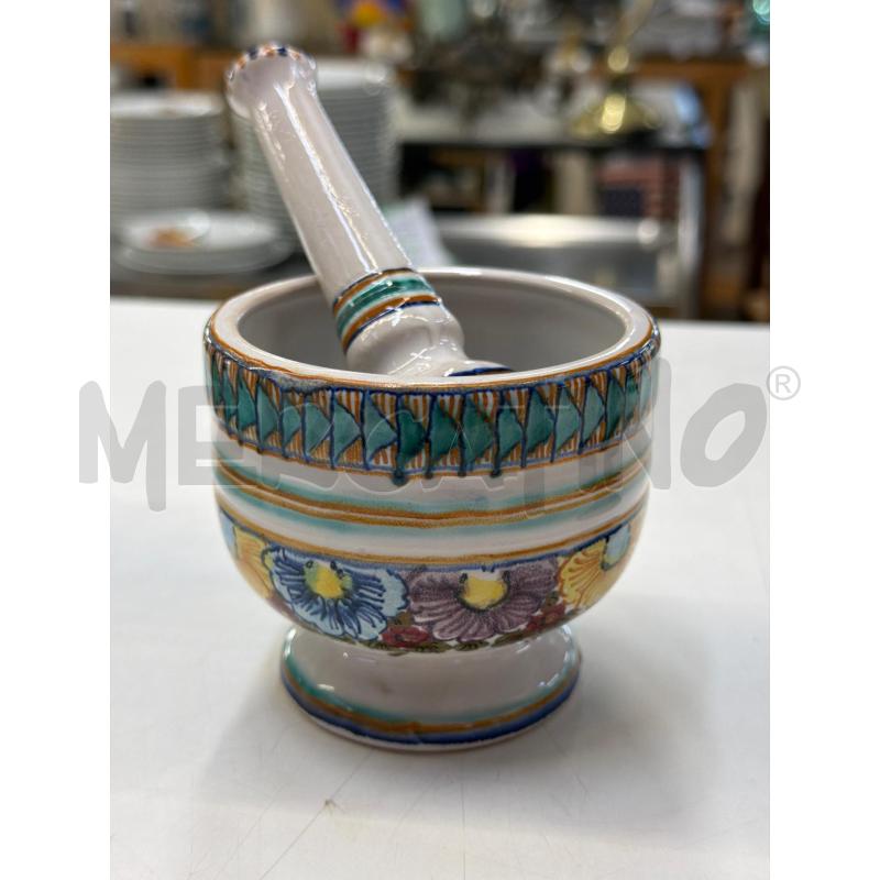 MORTAIO CERAMICA + PESTELLO | Mercatino dell'Usato Teramo 1