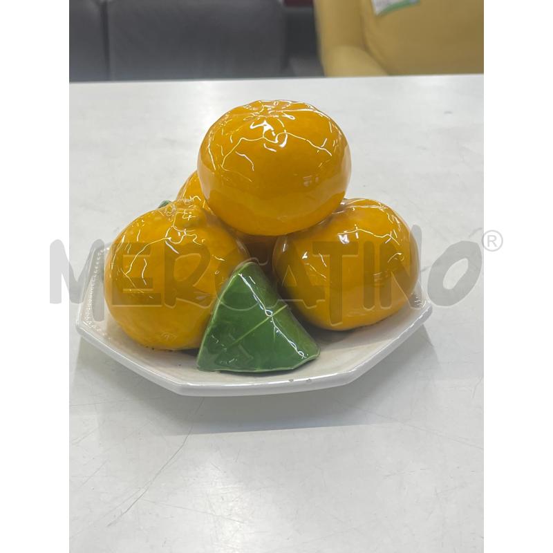 OGGETTO CERAMICA FRUTTA FINTA MANDARINI | Mercatino dell'Usato Teramo 1