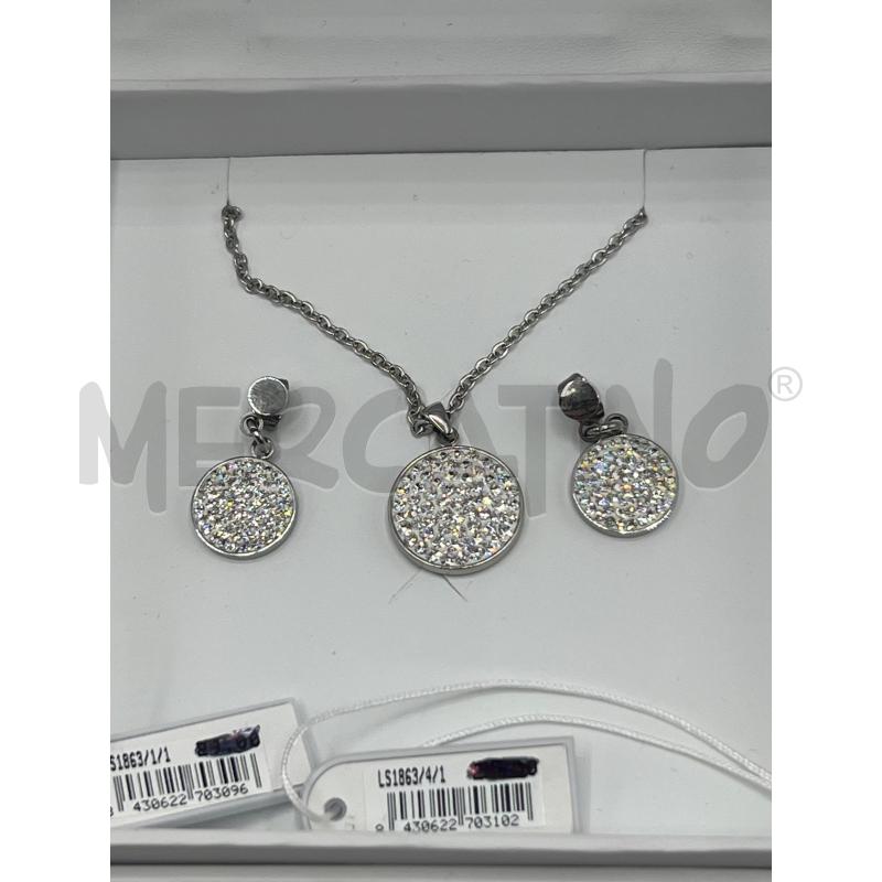 ORECCHINI LOTUS STRASS + COLLOANA | Mercatino dell'Usato Teramo 1