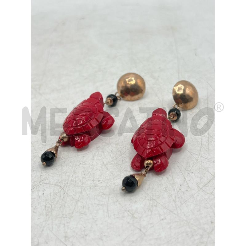 ORECCHINI MARCELLO FONTANA TARTARUGHE ROSSE IN ARG ROSA | Mercatino dell'Usato Teramo 2
