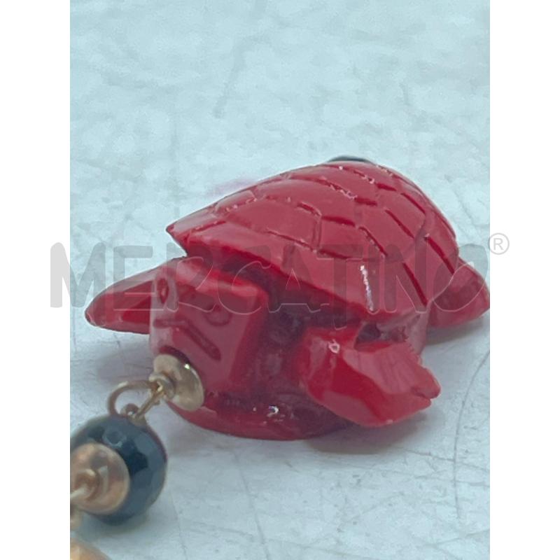 ORECCHINI MARCELLO FONTANA TARTARUGHE ROSSE IN ARG ROSA | Mercatino dell'Usato Teramo 4