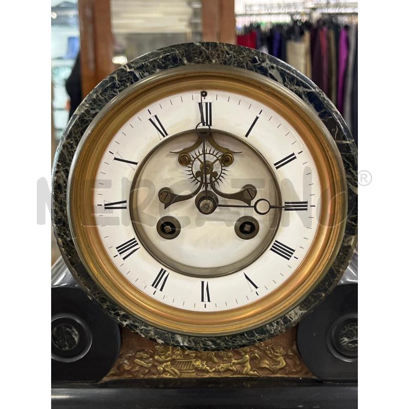 OROLOGIO ANTICO IN MARMO NERO DA RIPARARE | Mercatino dell'Usato Teramo 2