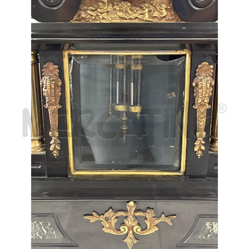 OROLOGIO ANTICO IN MARMO NERO DA RIPARARE | Mercatino dell'Usato Teramo 3