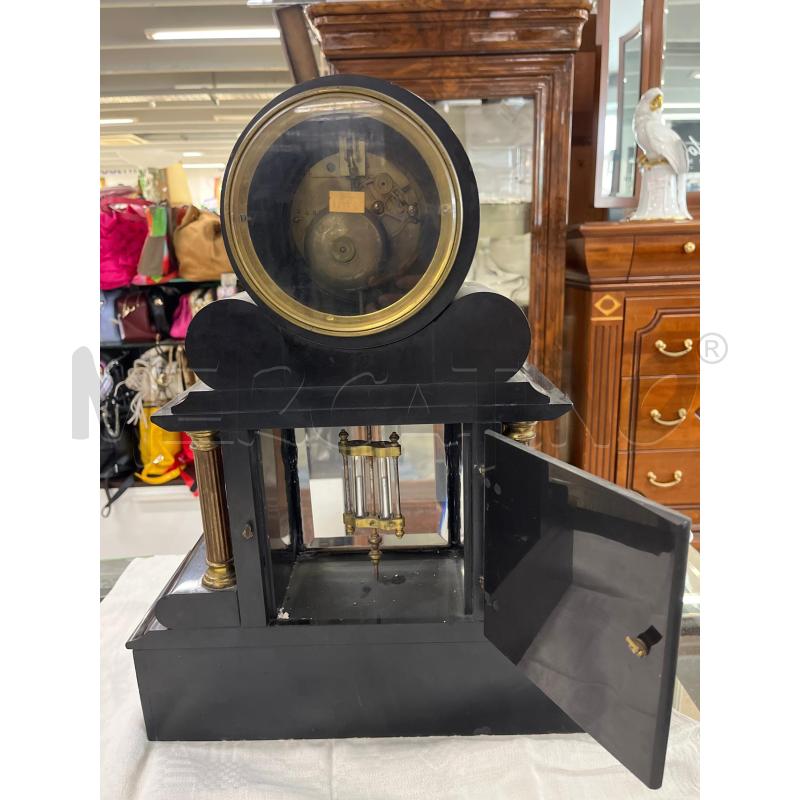 OROLOGIO ANTICO IN MARMO NERO DA RIPARARE | Mercatino dell'Usato Teramo 4