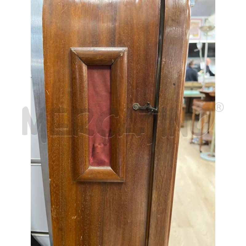 OROLOGIO A PENDOLO DA PARETE IN LEGNO VINTAGE INTAGLIATO GRANDE VETRO CURVO | Mercatino dell'Usato Teramo 2