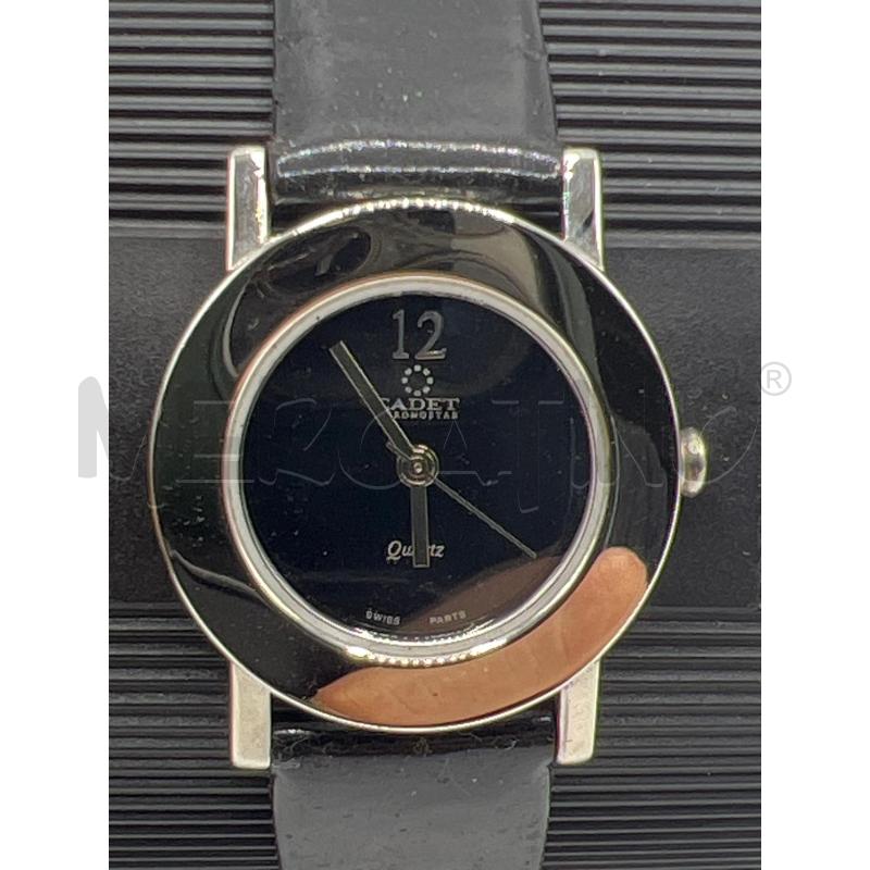 OROLOGIO DA POLSO CADET TONDO ACCIAIO CIN  NERO | Mercatino dell'Usato Teramo 2
