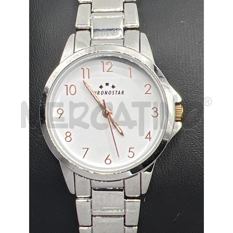 OROLOGIO DA POLSO CHRONOSTAR LADY INOX QUADRANTE BIANCO | Mercatino dell'Usato Teramo 1