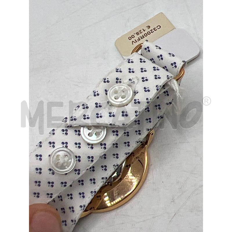 OROLOGIO DA POLSO COLONNA BIANCO E DORATO CIN STOFFA | Mercatino dell'Usato Teramo 2