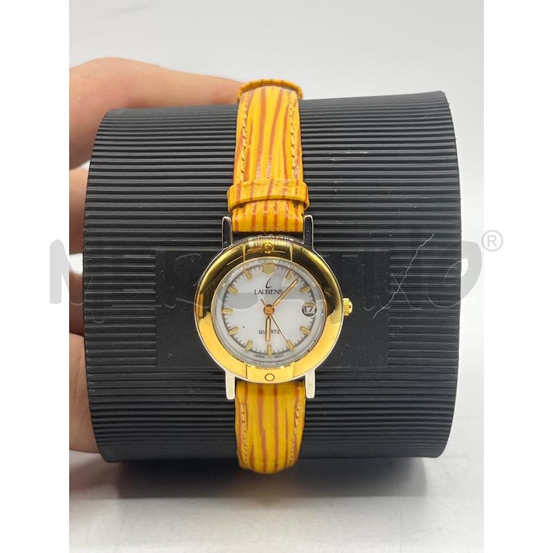 OROLOGIO DA POLSO LADY LAURENZ DORATO FONDO BIANCO | Mercatino dell'Usato Teramo 1