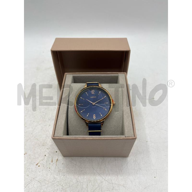 OROLOGIO DA POLSO LADY PARFOIS DORATO ROSA E QUADRANTE BLU | Mercatino dell'Usato Teramo 1