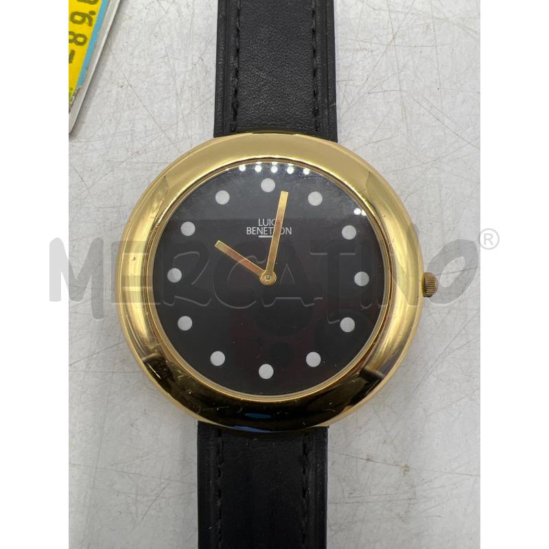 OROLOGIO DA POLSO LUIGI BENETTON DORATO QUADRANTE NERO QUARTZ  | Mercatino dell'Usato Teramo 1