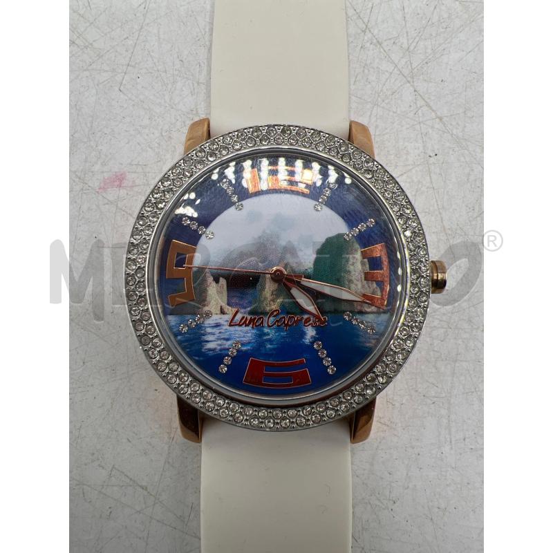 OROLOGIO DA POLSO LUNA CAPRESE DIPINTO QUADRANTE CINTURINO GOMMA | Mercatino dell'Usato Teramo 1