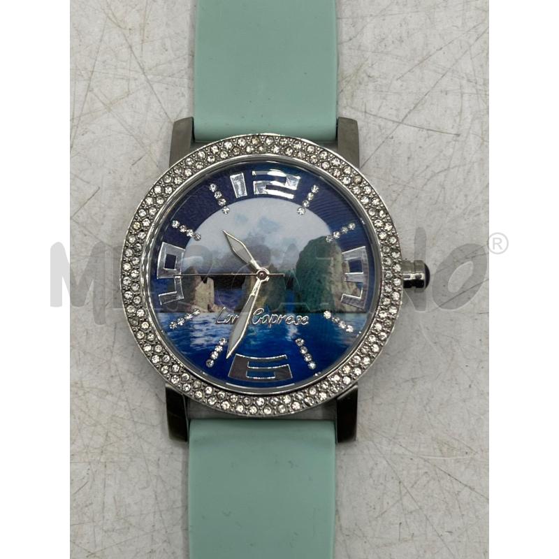 OROLOGIO DA POLSO LUNA CAPRESE DIPINTO QUADRANTE CINTURINO GOMMA | Mercatino dell'Usato Teramo 1