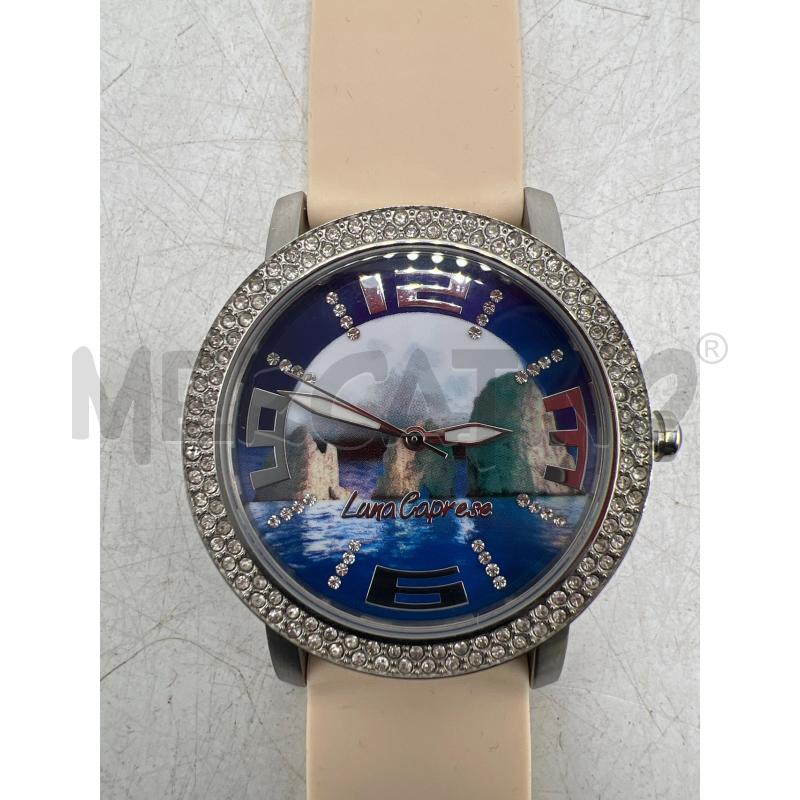 OROLOGIO DA POLSO LUNA CAPRESE DIPINTO QUADRANTE CINTURINO GOMMA | Mercatino dell'Usato Teramo 1